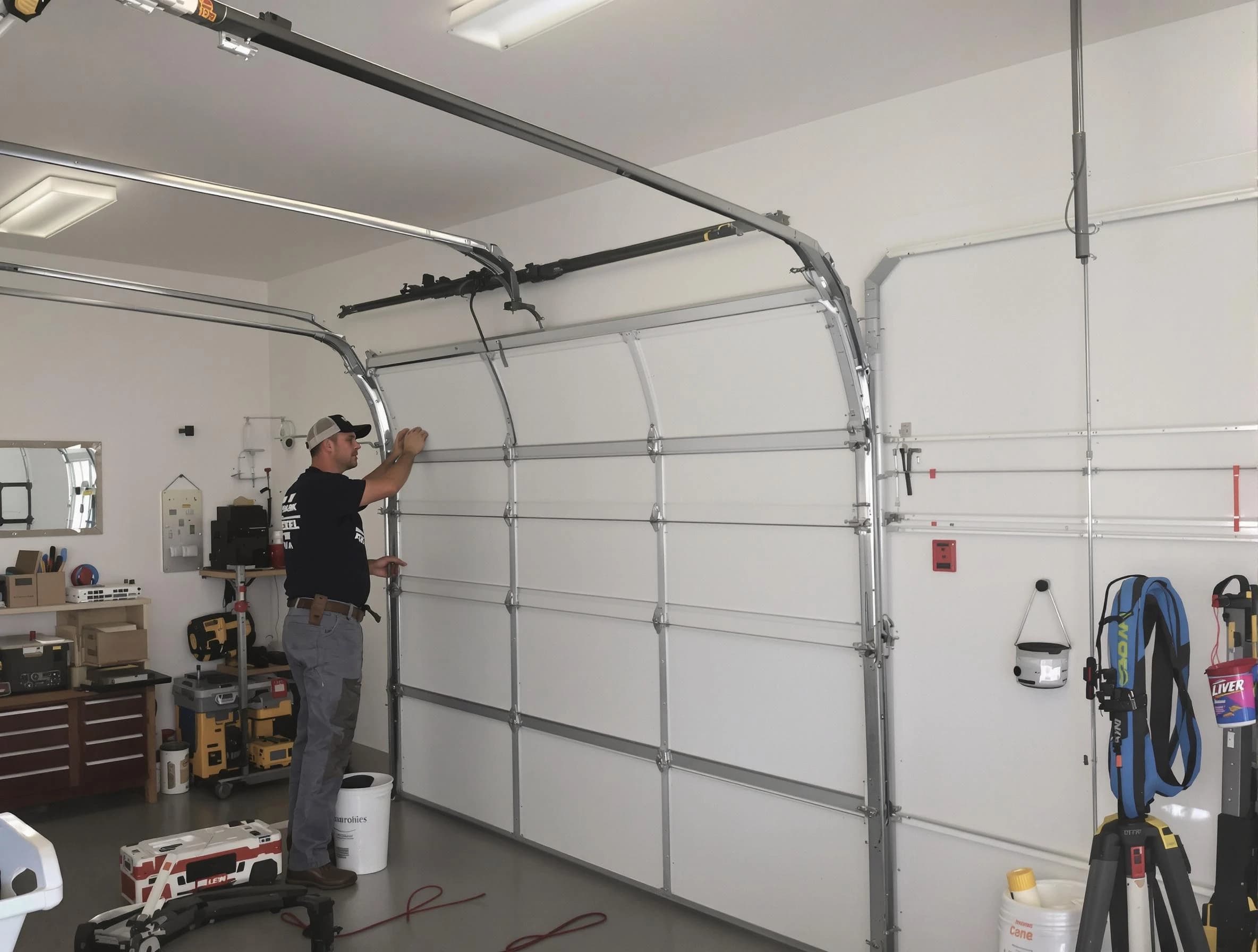 Kimberly Garage Door Repair team installing new garage door in Kimberly