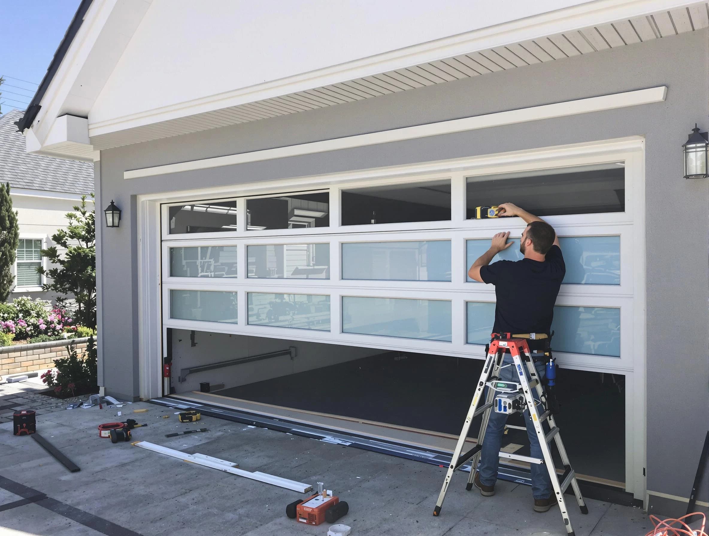 Kimberly Garage Door Repair team performing garage door replacement in Kimberly
