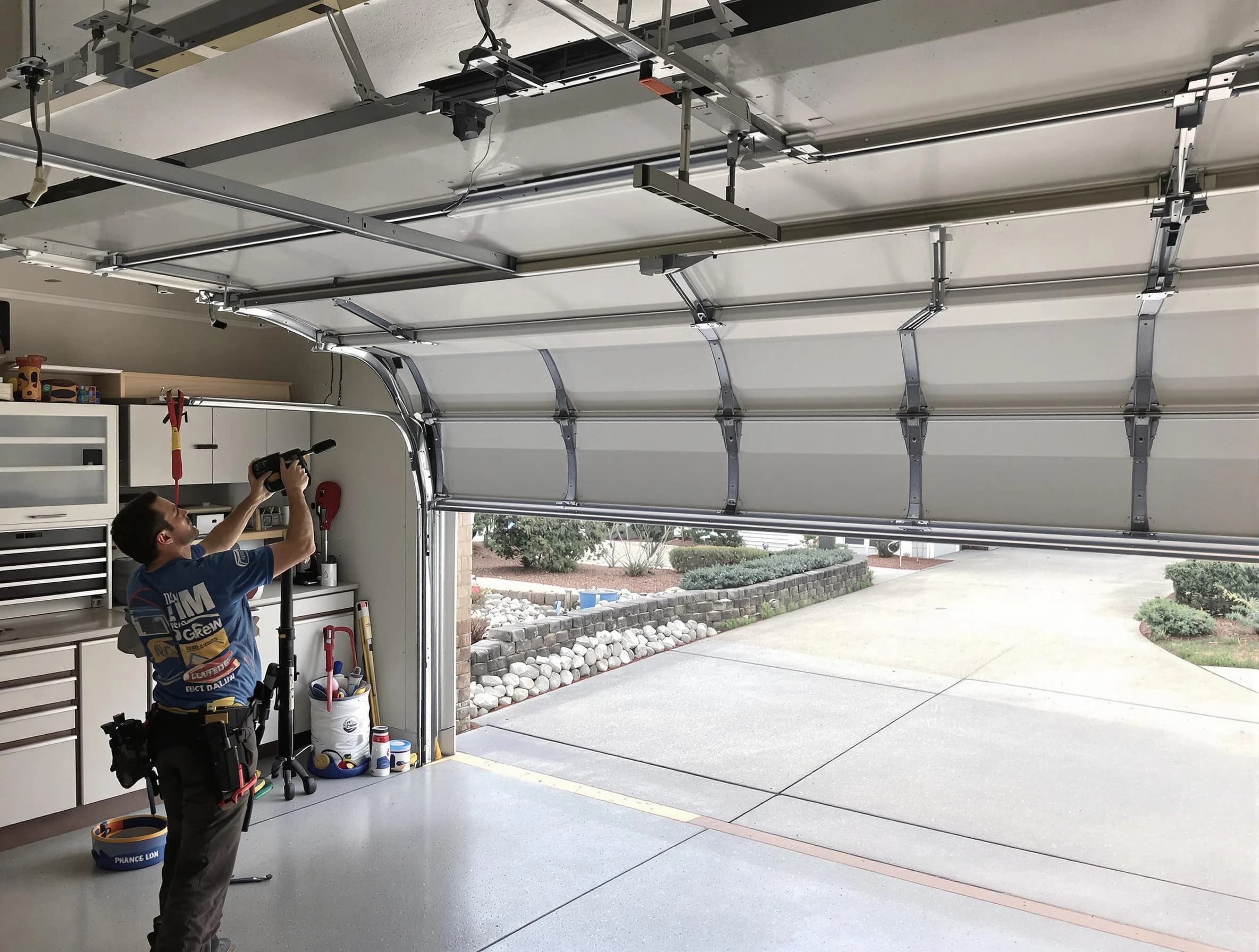 Garage door track repair service by Kimberly Garage Door Repair in Kimberly