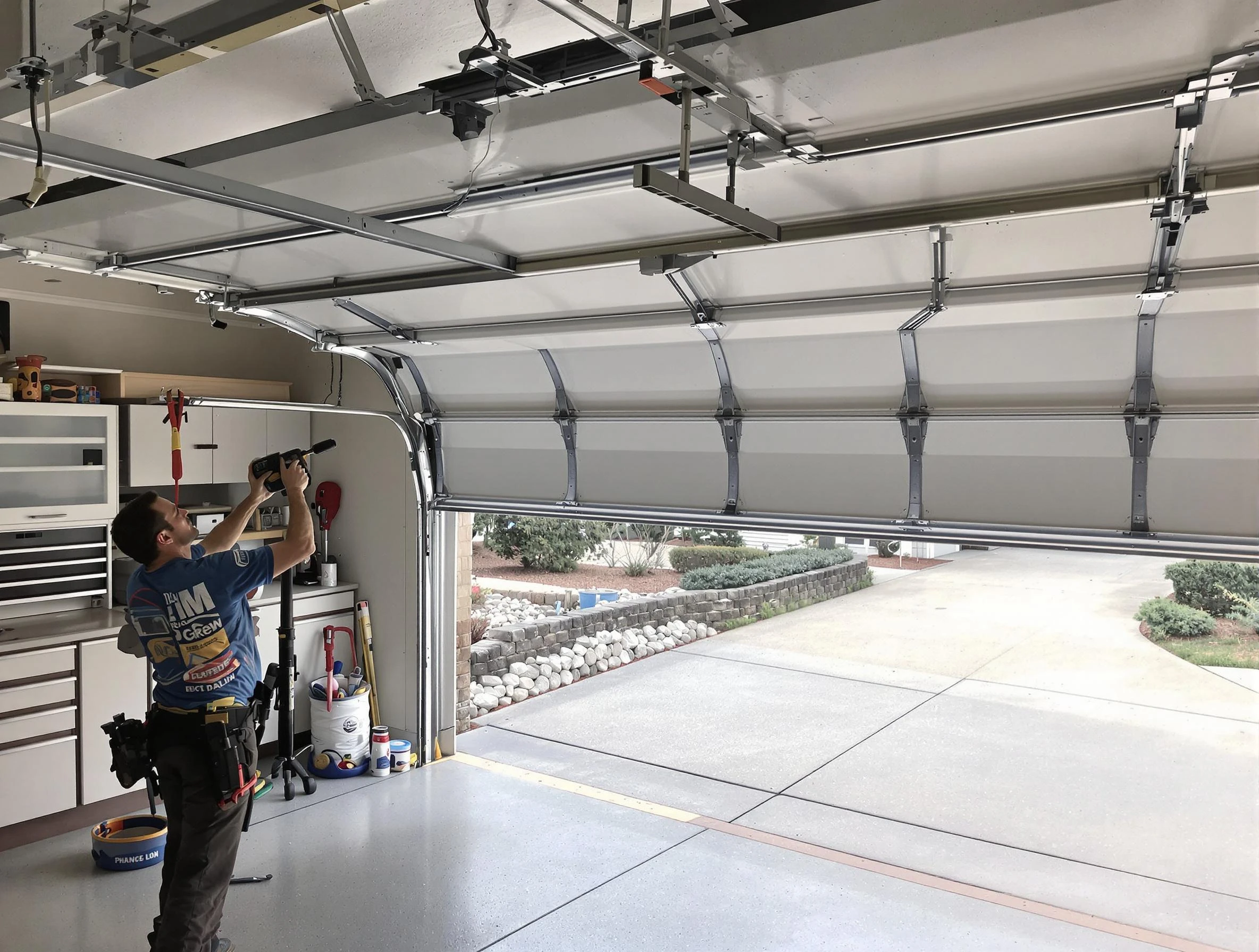 Garage door track repair service by Kimberly Garage Door Repair in Kimberly